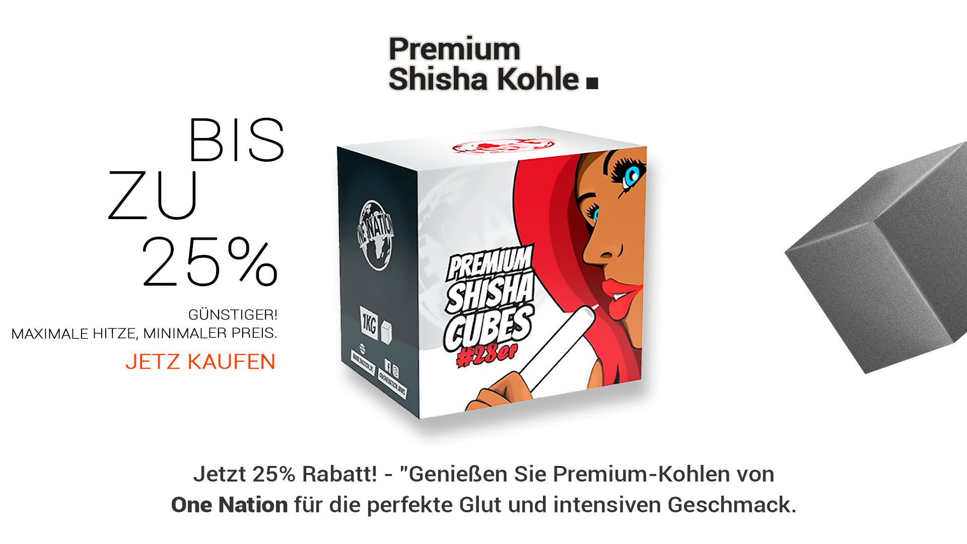 One Nation Shisha Kohle im Angebot