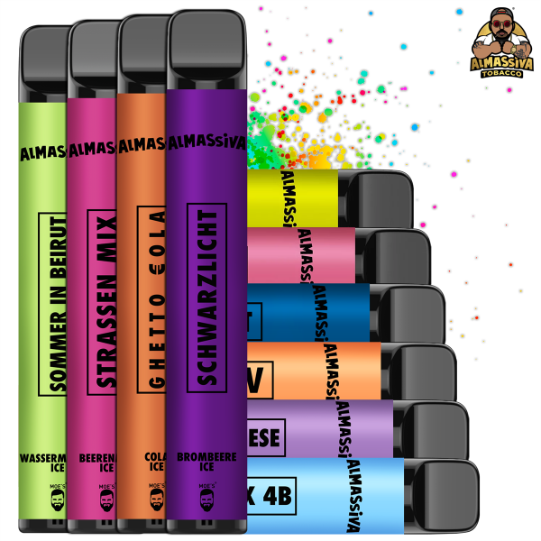 Almassiva Vape | alle Al Massiva Sorten | Probierset Nikotinhaltig 20mg