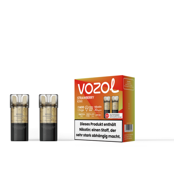 VOZOL Switch POD Kiwi Passion Fruit Guava Nikotin 20 mg - 2er Pack