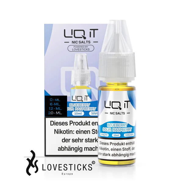 Lovesticks LIQ IT 10ml - Blueberry Sour Raspberry - Nikotinfrei