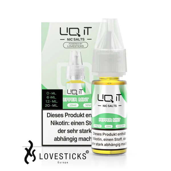 Lovesticks LIQ IT 10ml - Pepper Mint - Nikotinfrei