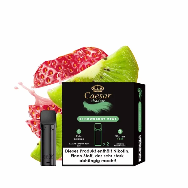 Caesar Shadow Pods | Strawberry Kiwi | Nikotinhaltig 20mg | 2er Pack