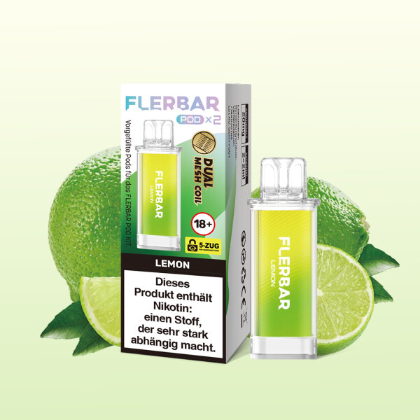 Flerbar Pod | Lemon | 2 ml | Nikotin 20 mg | 2er Pack