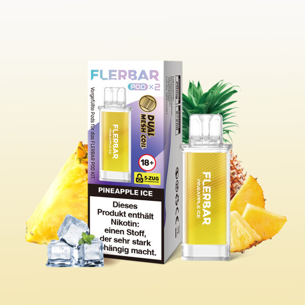 Flerbar Pod | Pineapple ice | 2 ml | Nikotin 20 mg | 2er Pack