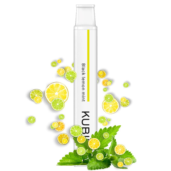 KUBIK Vape - Black Lemon Mint - Einweg E-Shiaha - Nikotin 20 mg