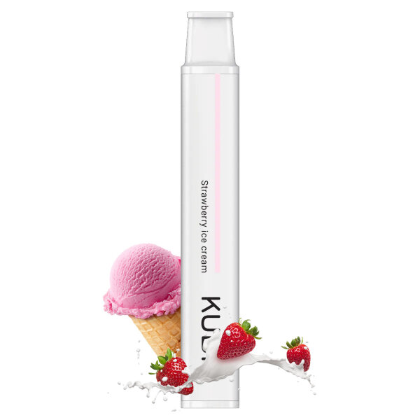 KUBIK Vape - Strawberry Ice Cream - Einweg E-Shiaha - Nikotin 20 mg