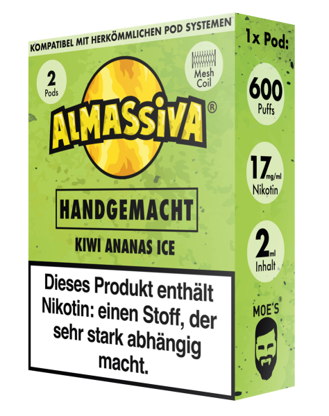 Almassiva Pod | Handgemacht & Illegal | Nikotinhaltig 17mg | 2er Pack