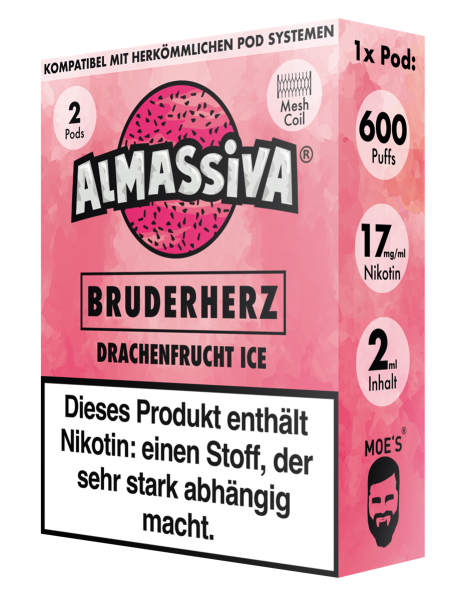 Almassiva Pod | Bruderherz | Nikotinhaltig 17mg | 2er Pack