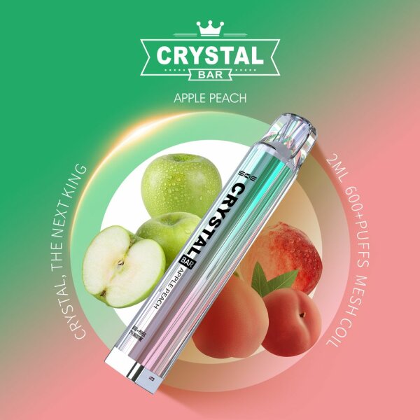 SKE Crystal Bar 600 | Apple Peach | Vape | 2% Nikotin