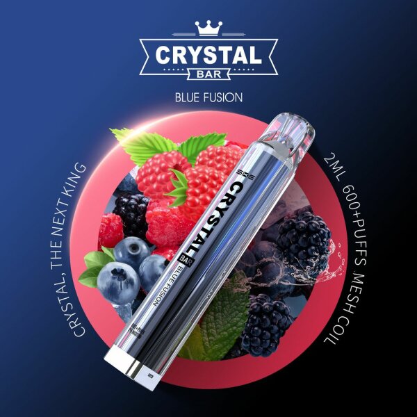 SKE Crystal Bar 600 | Vape | Blue Fusion | 2% Nikotin